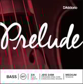 D'Addario Prelude Bass String Set 3/4 Set of 4 Strings